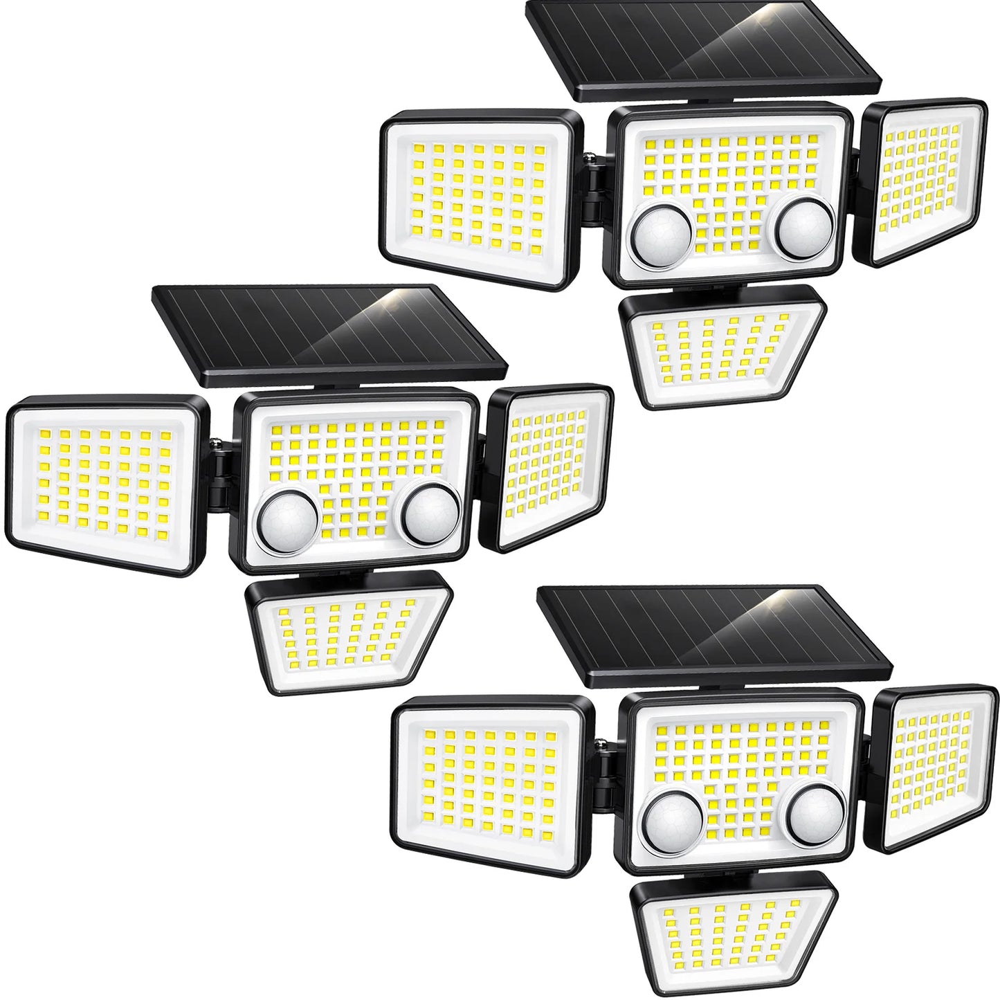 Solar Outdoor Lights - 3000LM 188 LED Motion Sensor Flood Lights