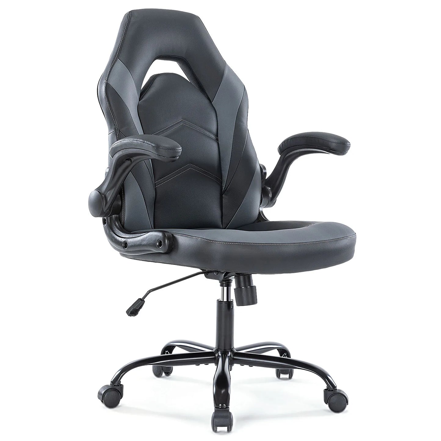 Ergonomic Gaming Office Chair With Adjustable PU Leather Armrests