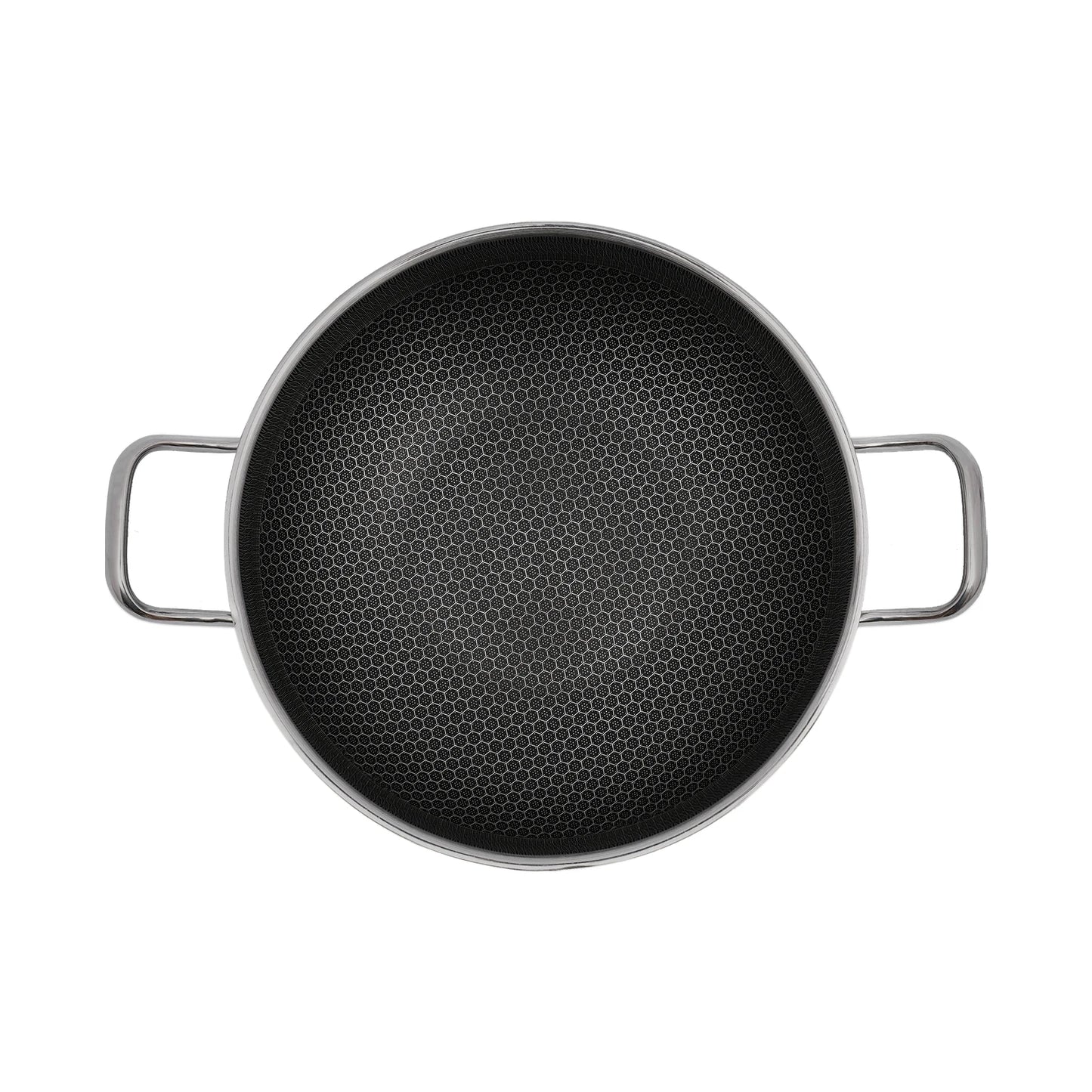 Stainless Steel Non-Stick Pan, Non-Stick Frying Pan, Fast Heat Conduction, 1.8kg Weight, 12.59in Diameter, for Cooktops Kitchen