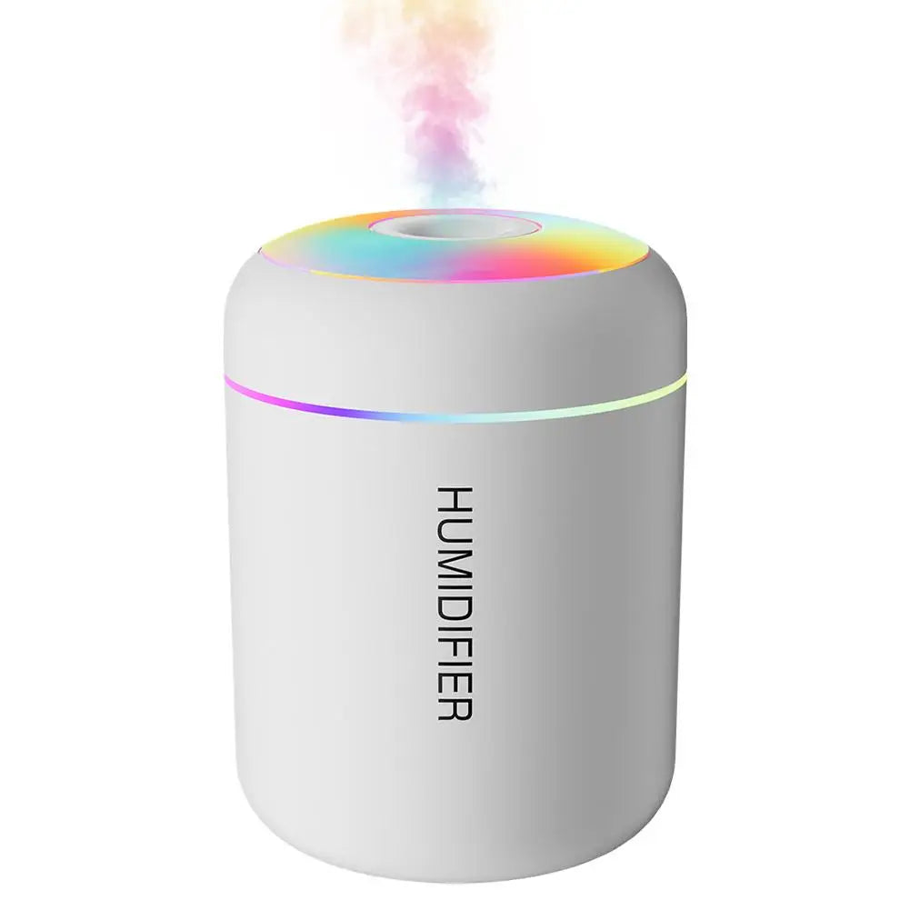 Mini Humidifier Humidification 7-color Breathing Ambient Light Aroma Diffuser Essential Oil Purifier Mist For Car Home Bedroom