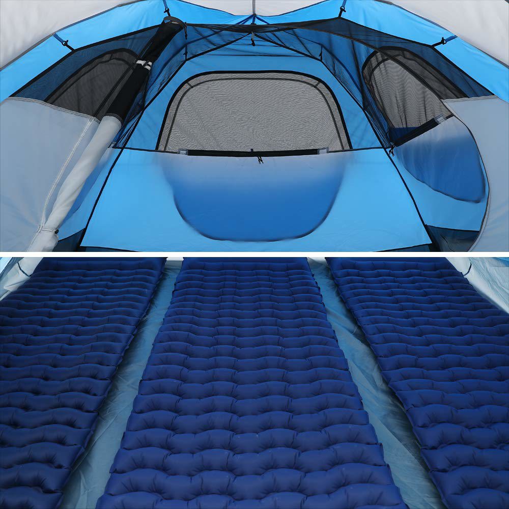 Night Cat Pop Up Tent 2-3 Persons Instant Set Up Tent with Footprint Tarp & Porch, Automatic Double Layer Waterproof Camping Tent with Rainfly