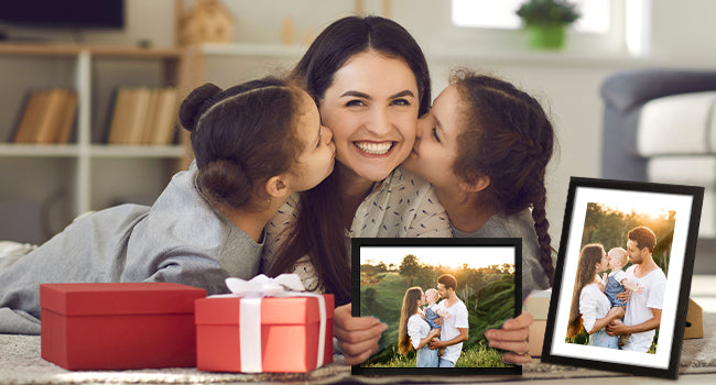 8x10 Picture Frame 1 Pack, Photo Frame with HD Plexiglass, Display Pictures 5x7 with Mat or 8x10 Without Mat, Picture Frames Collage for Tabletop or Wall Display, Black