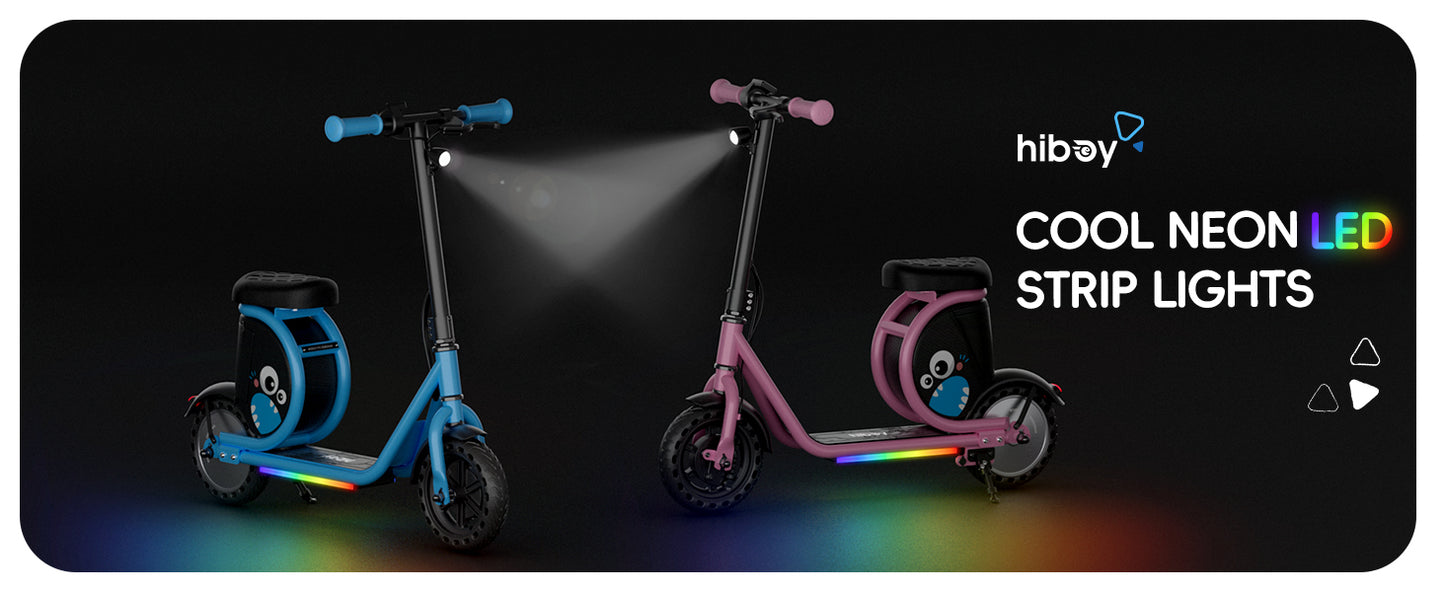 Hiboy Joyhaul Foldable Kids Electric Scooter With Led Lights