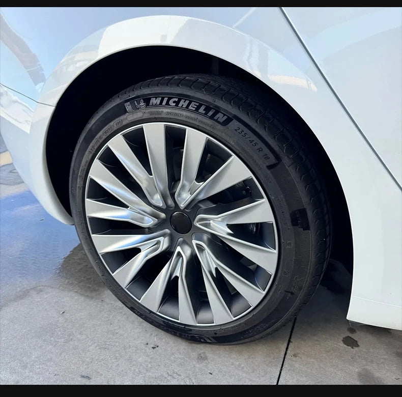 4PCS Wheel Cap 18 Inch Turbine Automobile Hubcap for Tesla Model 3 Highland 2024-2026 Hub Cap Performance Replacement for Tesla