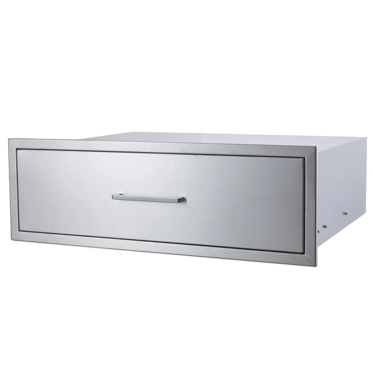 Outdoor Kitchen Single Drawer 30 Stainless Steel BBQ Single Drawer Enlarger 30 W x 10 H x 23 D Enclosed Built-in Drawer