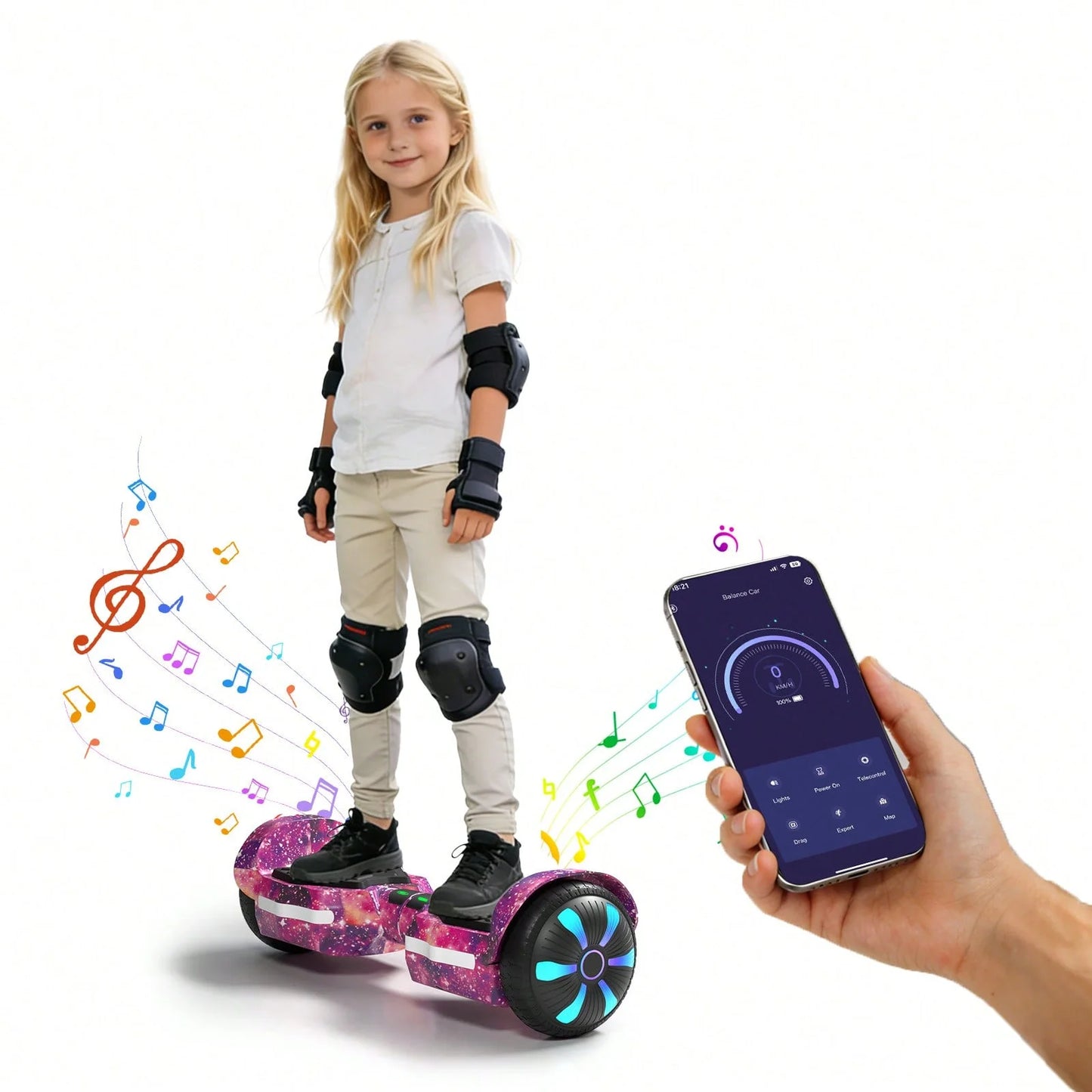 All Terrain Self Balancing Hoverboard With Bluetooth Speaker