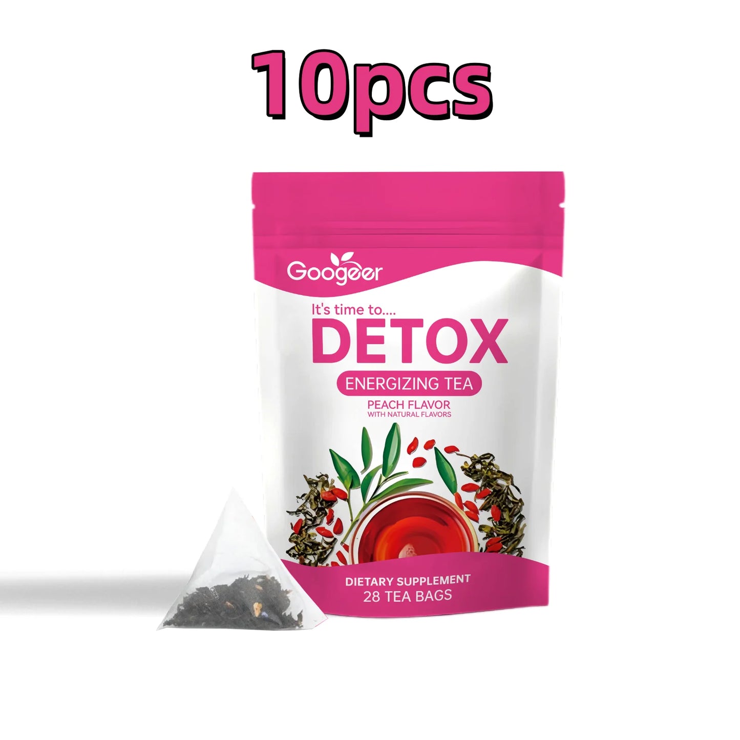 Googeer 28pcs Herbal Detox Tea Abdomen Relieve Detoxification Health Care Fat Burning Shaping Curves Herbal Weight Loss Tea