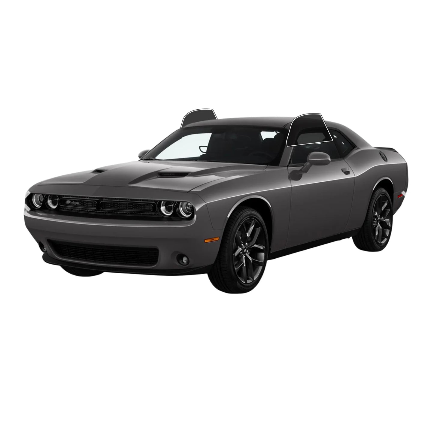 Window Tint Film PreCut For Dodge Challenger 2008-2023 Auto Sticker Sun Heat 2Ply Anti-Shatter, UV Blocking,Privacy Protection
