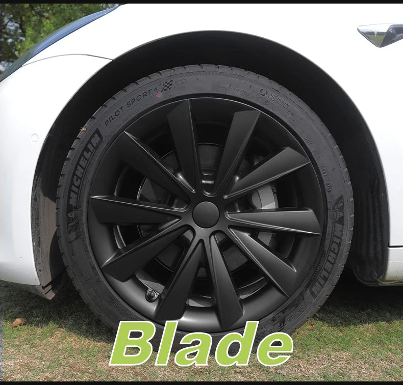 4PCS Design For TESLA Model 3 2017-2023 18 Inch Arachnid Style Wheel Cover Hubcaps Cap Only For Model 3 Wheel Cover Accessories