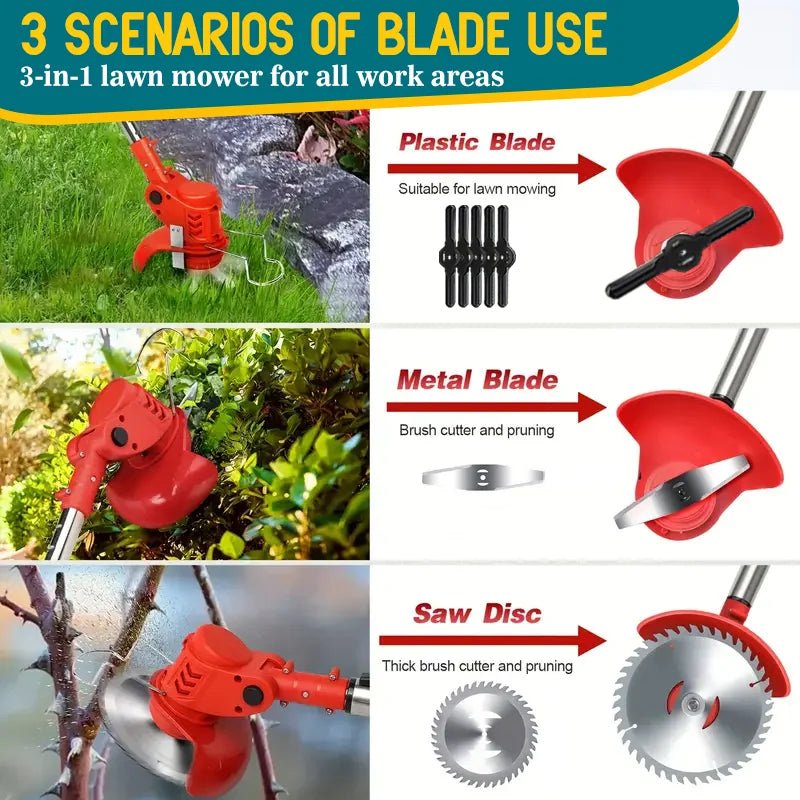 Cordless Telescopic String Trimmer For Outdoor Gardens