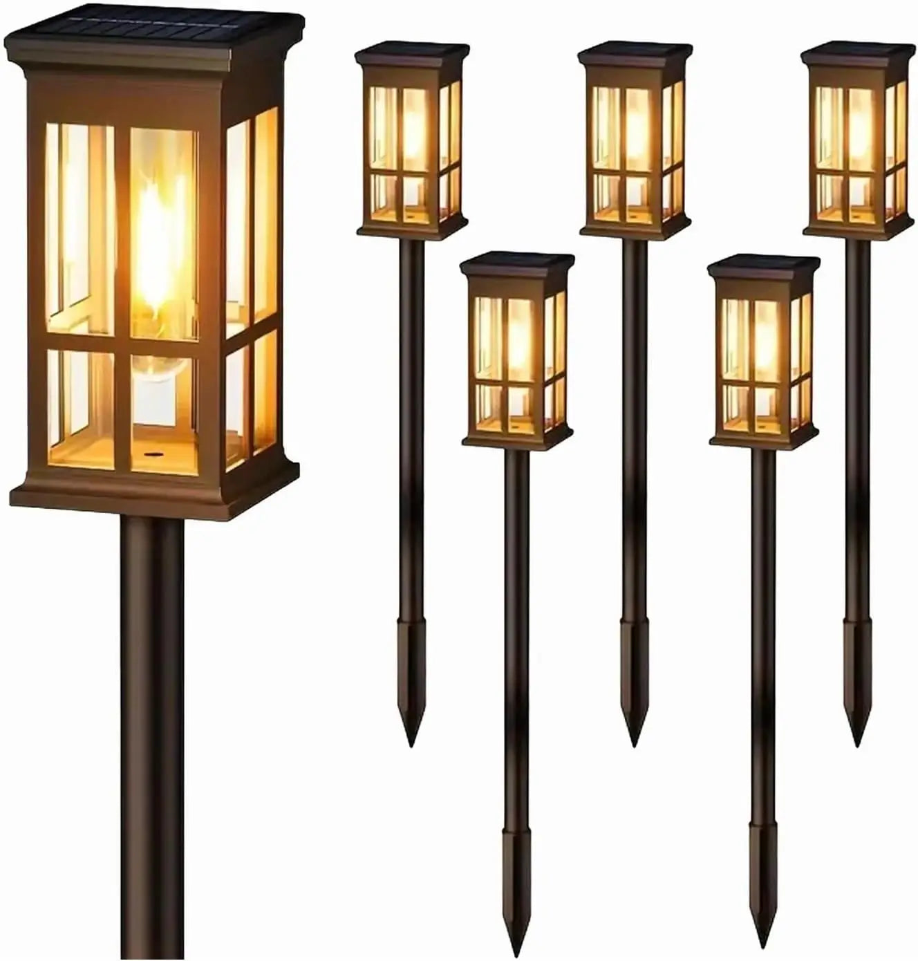Waterproof Solar Pathway Lights Outdoor Led Garden Decor