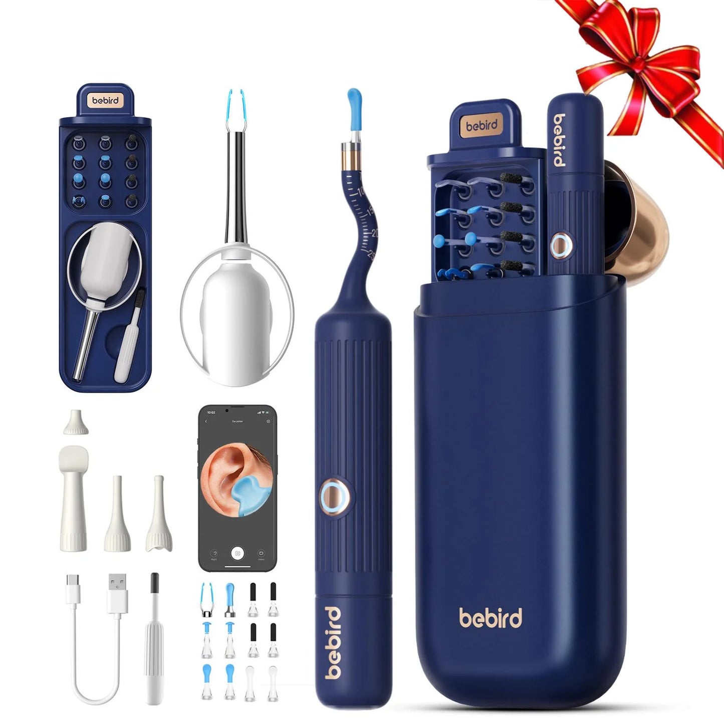 Smart Visual Ear Wax Upgraded Cleaner With Camera 800W HD Endoscope Brighter Clearer Clarity Ear Cleaning Tool Includes Storage