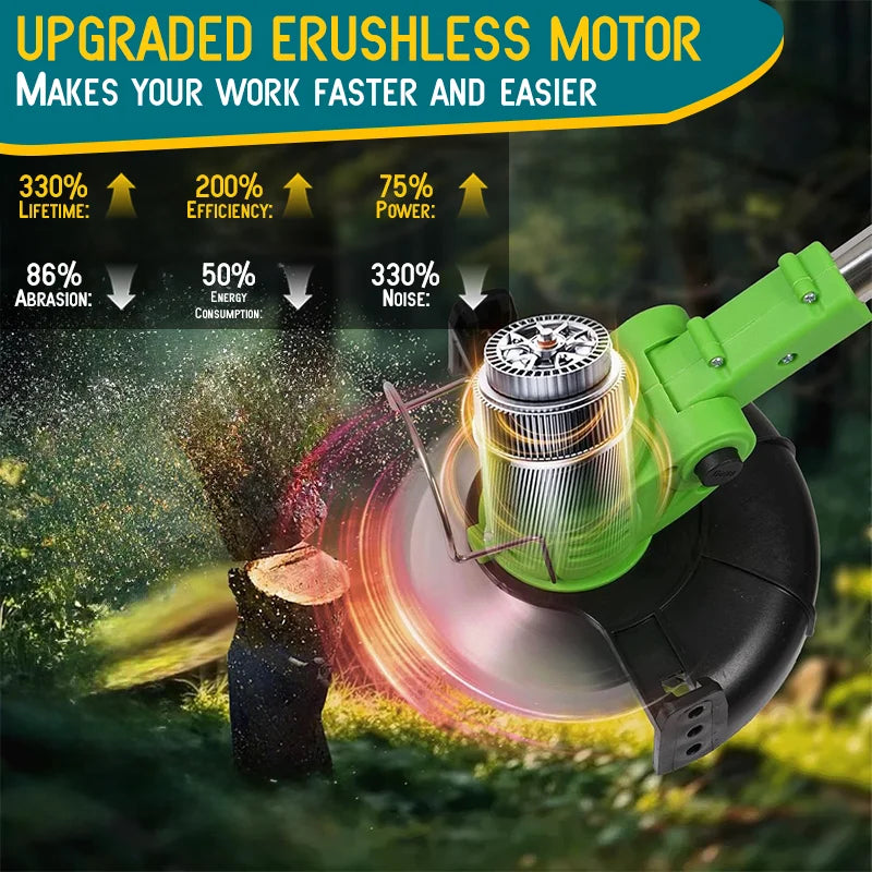 Cordless Telescopic String Trimmer For Outdoor Gardens