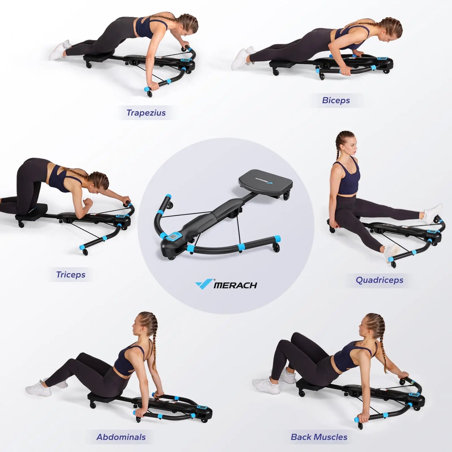 MERACH Dragonfly Core Trainers Ab Machine And Rowing