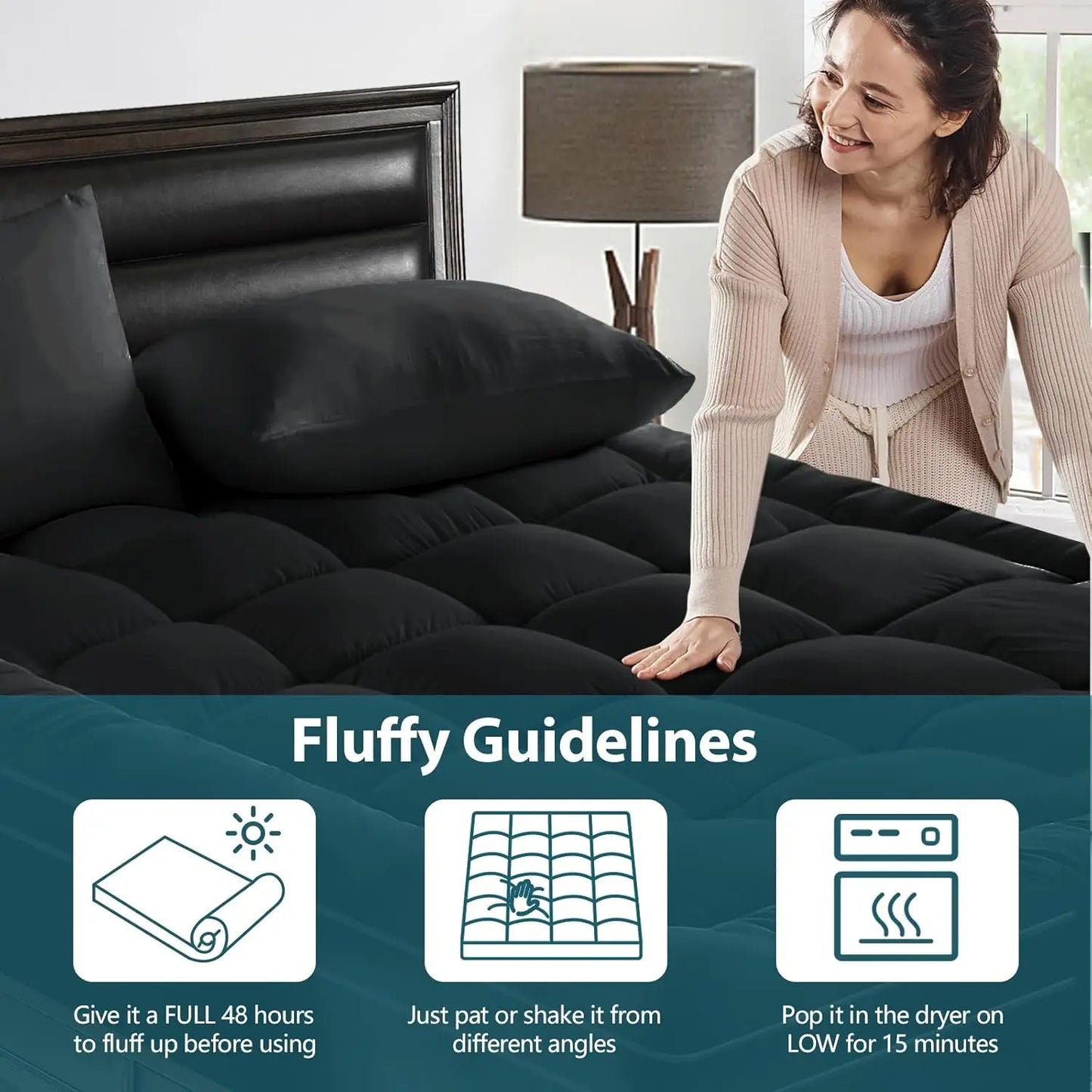 Hotel Quality Mattress With Soft Breathable Machine Washable Fibers