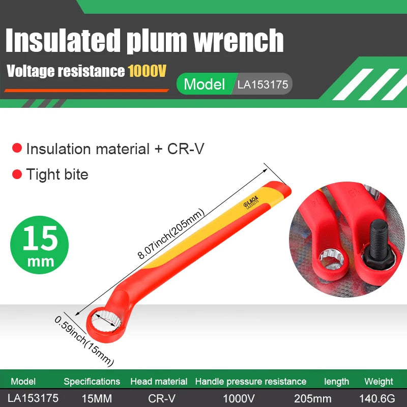 LAOA VDE Insulated Torx Wrench 1000V Protection Home Improvement DIY New Energy Vehicle Maintenance Electrician Tools
