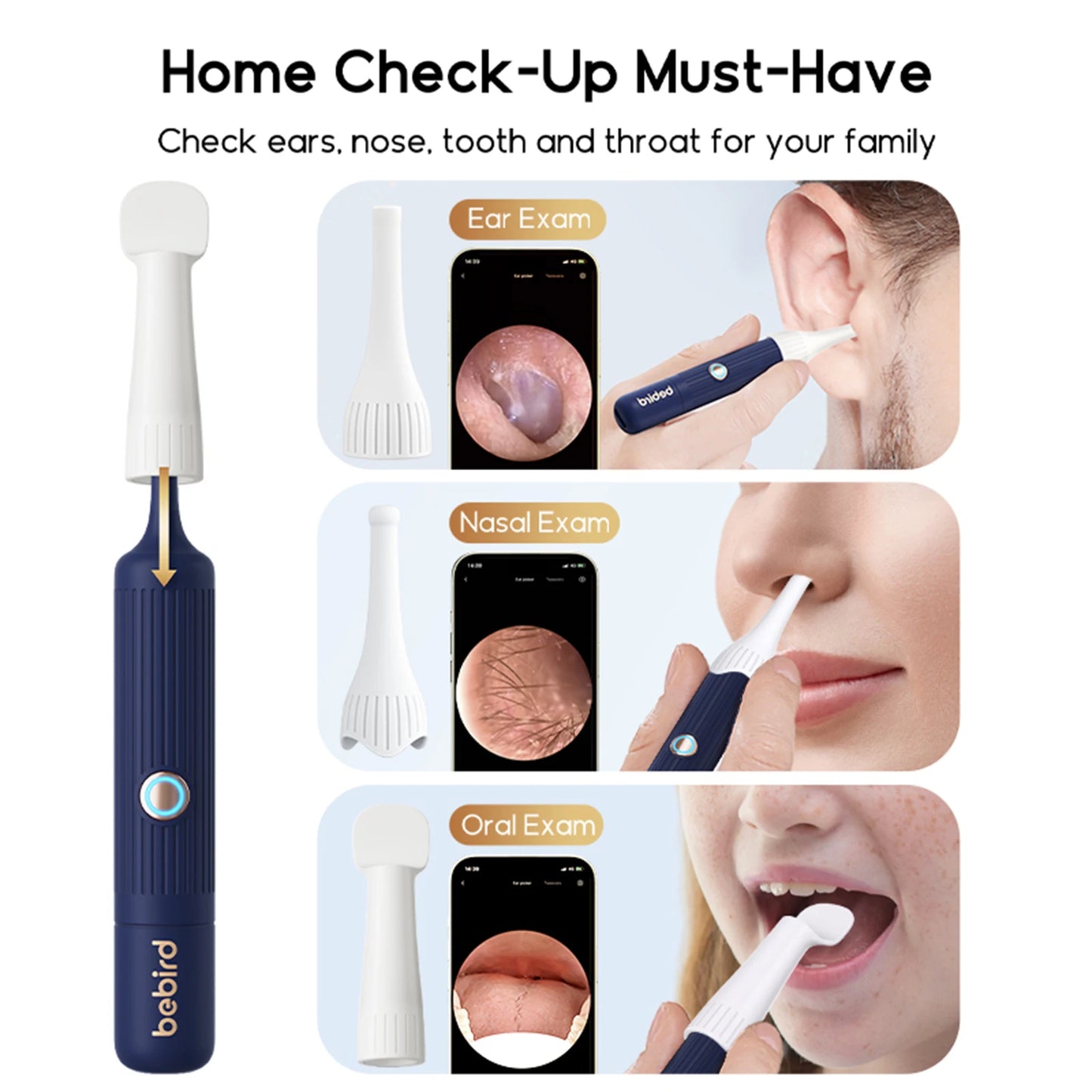Smart Visual Ear Wax Upgraded Cleaner With Camera 800W HD Endoscope Brighter Clearer Clarity Ear Cleaning Tool Includes Storage