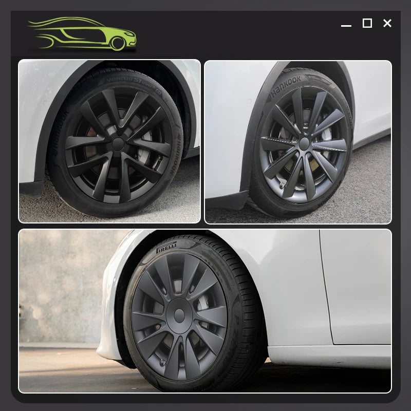 4PCS Design For TESLA Model 3 2017-2023 18 Inch Arachnid Style Wheel Cover Hubcaps Cap Only For Model 3 Wheel Cover Accessories