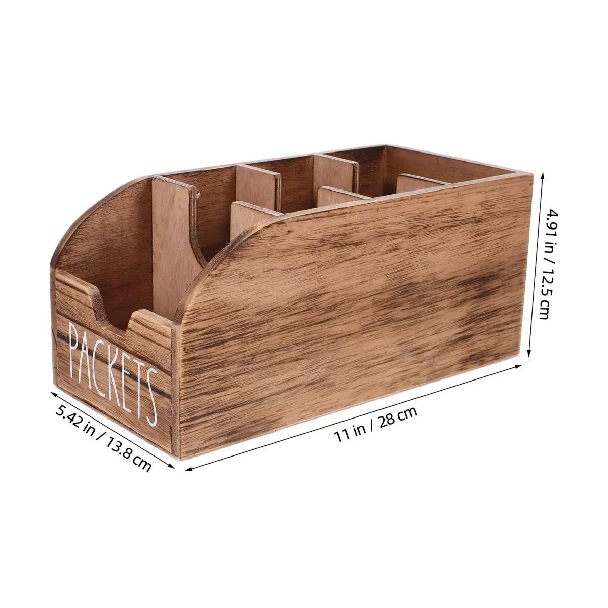 2Pcs Tea Bag Storage Bins Retro Split Multi Level Basket Shelf With Window Country Style Kitchen Bar Countertop Organizer For Tea Packets Seasoning Condiment Sachets Small Sundries Pantry Cabinet Home Decoration