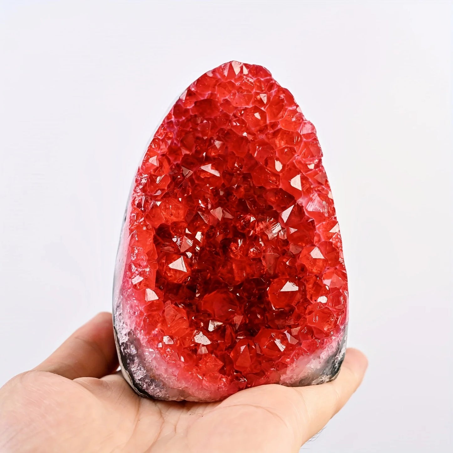 Exquisite Geode Cut Display Cluster For Modern Home Office Decoration