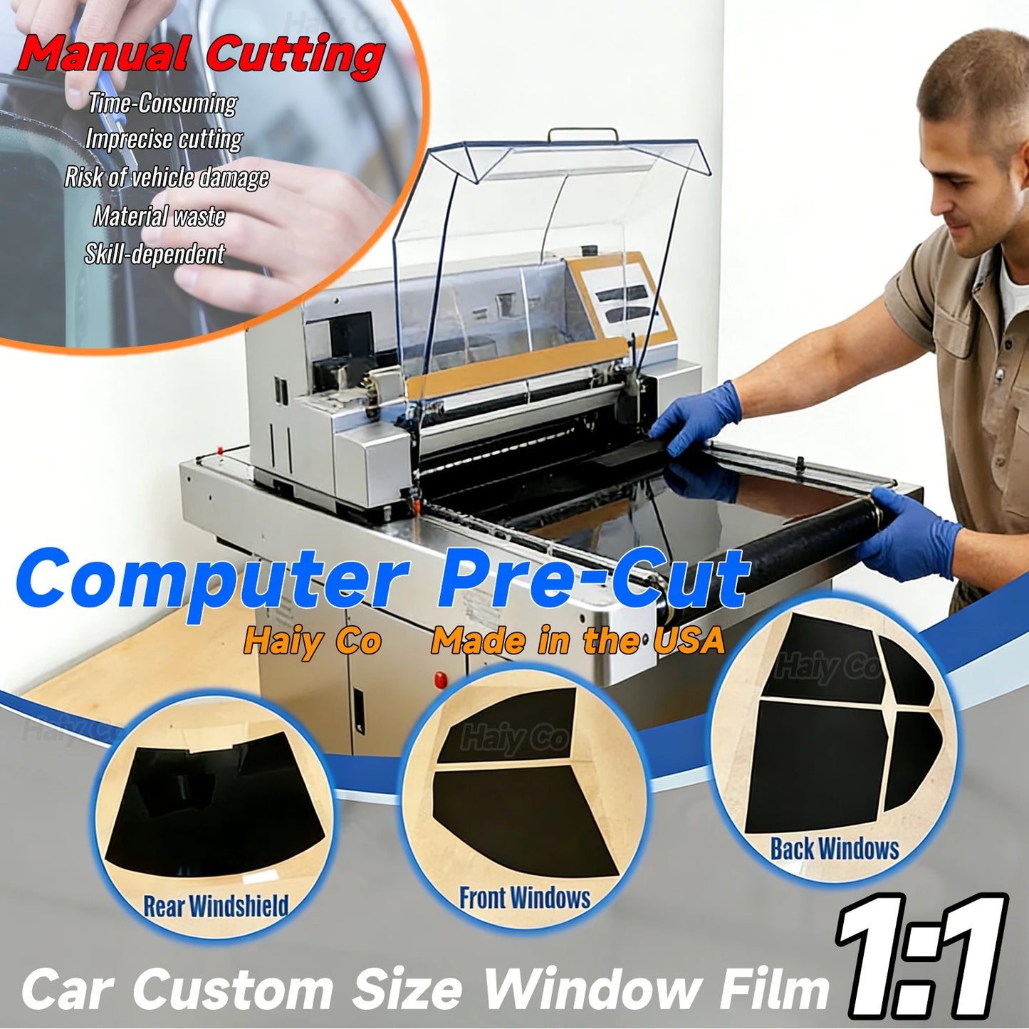 Pre-Cut Window Tint Car For Toyota Prius 2010-2015 All Sides Sun UV-IR Blocking Heat & Glare 2Ply Window Protector Films Shade