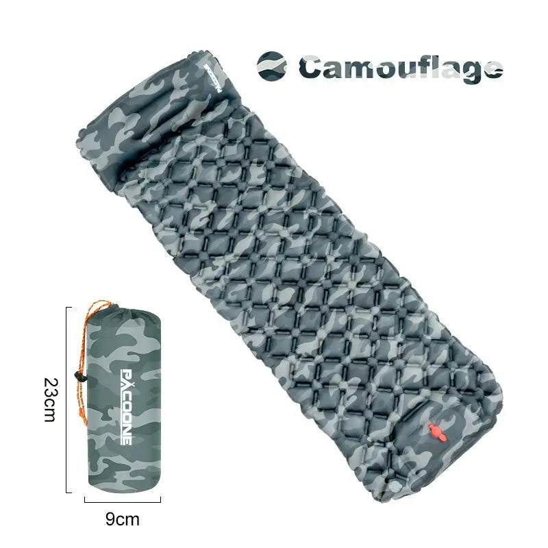 Outdoor camping sleeping mat, ultra-lightweight and portable, foldable inflatable mattress