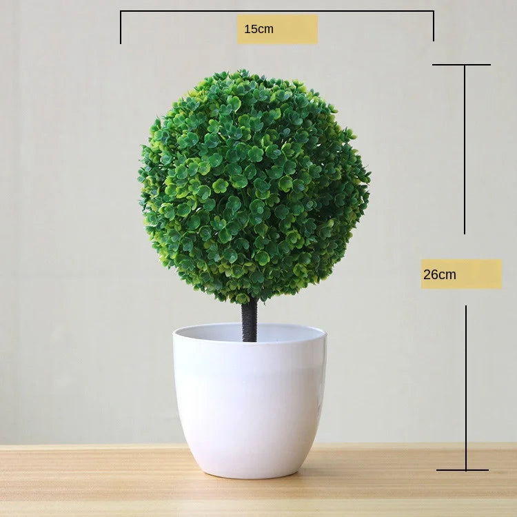 New Green Artificial Plants Bonsai Small Tree Grass Flower Potted Bonsai  Halloween Wedding Christmas Party Home office decor