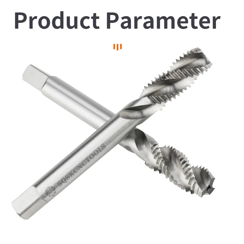 High Quality HSS Machine Plug Tap Metric Screw Tap Drill Thread Tool Spiral Point Straight Fluted M3 M4 M5 M6 M7 M8 M10 M12 M14