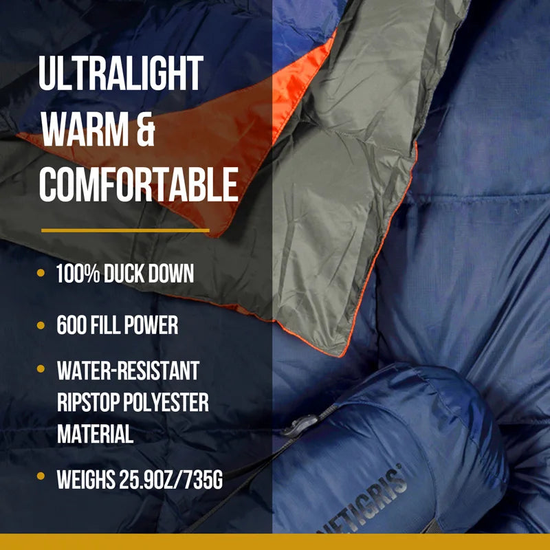 OneTigris Camping Blanket Foldable Travel Quilt For Outdoor Camping Hiking 3-season 1-person Fits 41°F-77°F(5°C-25°C)