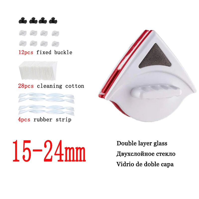 Magnetic Glass Brush Double Side Glass Cleaning Brush For Window Cleaning Household Cleaning Tool Magnetic Window Cleaner Brush