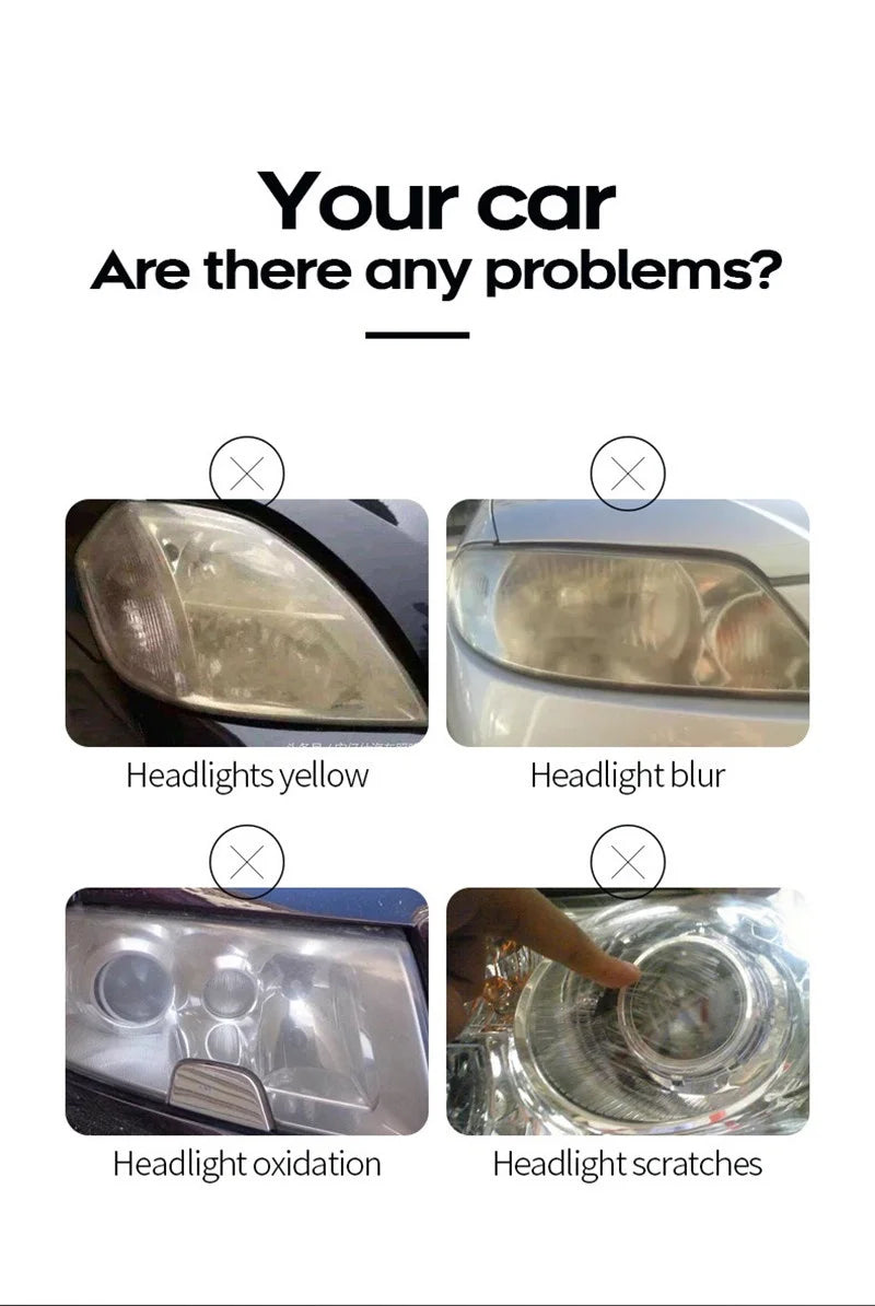 Car headlight polishing liquid polymer Car headlight chemicals polish restoration fluid 800ML evaporator lamps regeneration