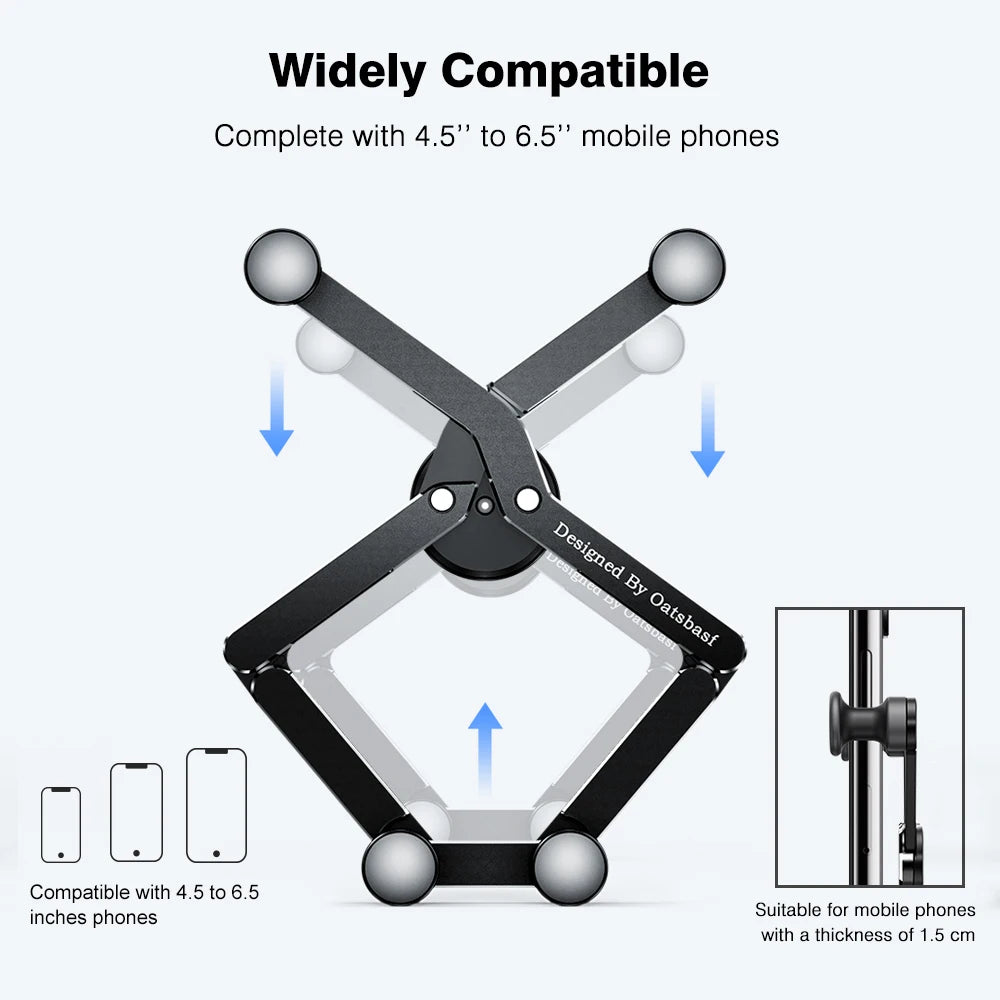 Oatsbasf Car Phone Holder Gravity Support GPS Air Vent Clip Mount For iPhone 13 12 Pro Max Xiaomi Redmi Samsung Cellphone Stand