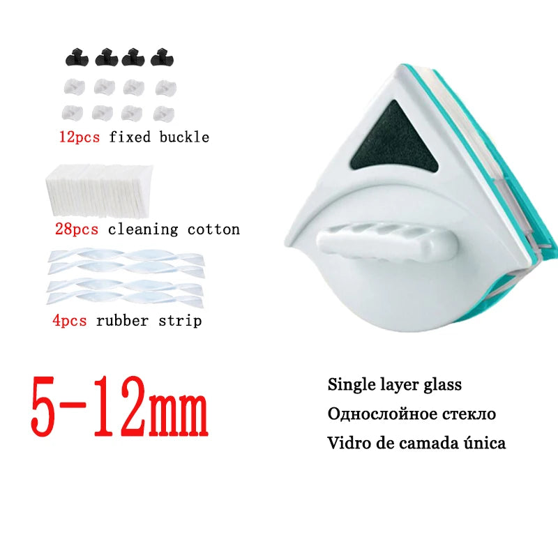 Magnetic Glass Brush Double Side Glass Cleaning Brush For Window Cleaning Household Cleaning Tool Magnetic Window Cleaner Brush