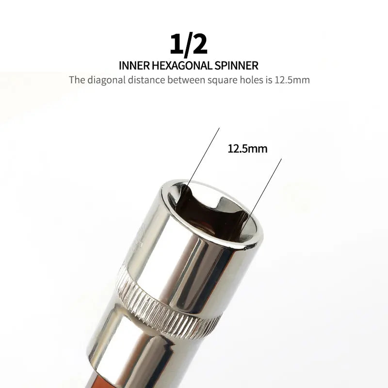 1/2 Hex Bit Socket 1Pcs S2 Hexgon Bits Adapter Allen Key for Torque Spanner Ratchet Socket Wrench H4/H5/H6/H7/H8/H10/H12/H14/H17