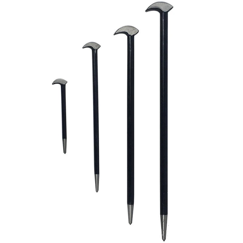 9804 Rolling Head Pry Bar Set 4Pcs/Set 6"12"16"20"Round Head Crowbar For Bar Farm Engine Workshop Hand Tools
