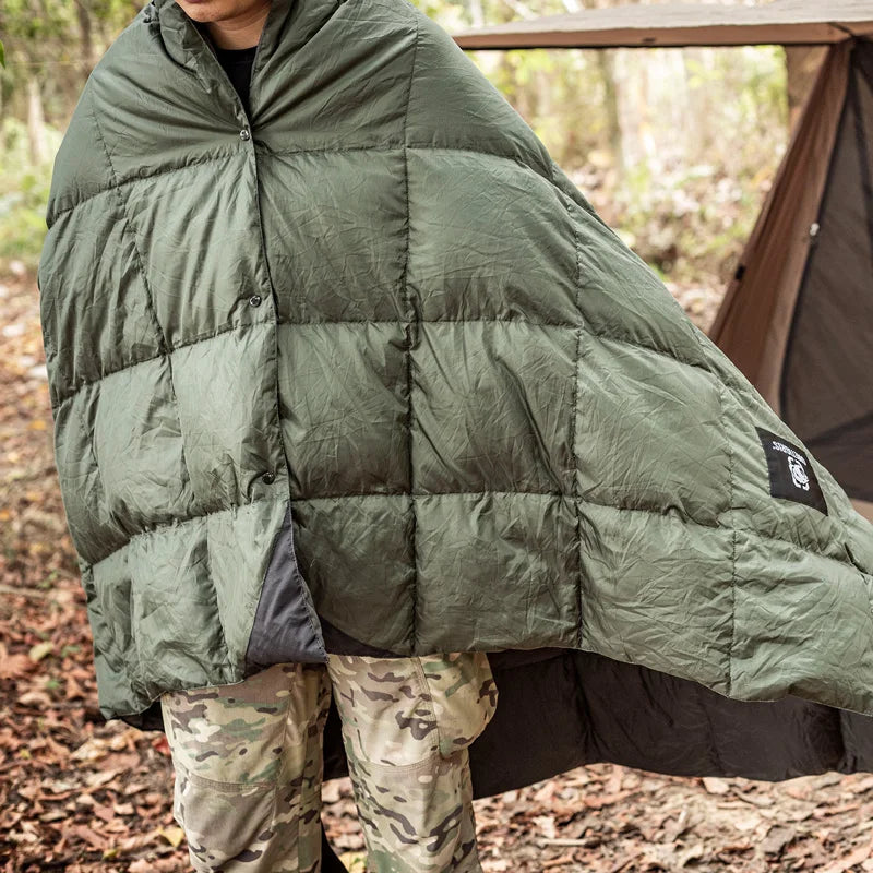 OneTigris Camping Blanket Foldable Travel Quilt For Outdoor Camping Hiking 3-season 1-person Fits 41°F-77°F(5°C-25°C)