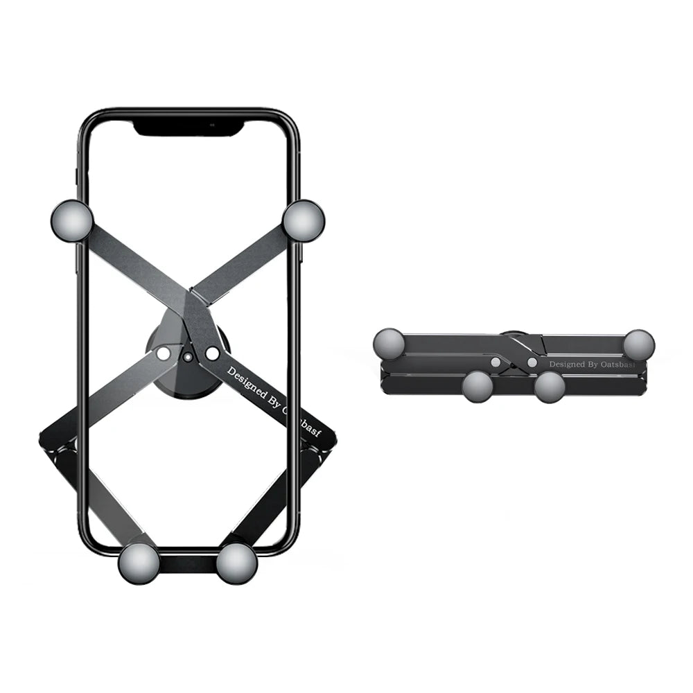 Oatsbasf Car Phone Holder Gravity Support GPS Air Vent Clip Mount For iPhone 13 12 Pro Max Xiaomi Redmi Samsung Cellphone Stand