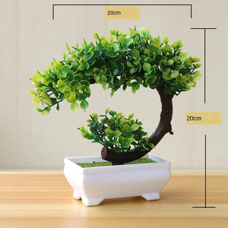 New Green Artificial Plants Bonsai Small Tree Grass Flower Potted Bonsai  Halloween Wedding Christmas Party Home office decor