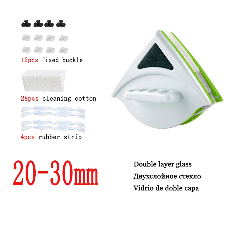 Magnetic Glass Brush Double Side Glass Cleaning Brush For Window Cleaning Household Cleaning Tool Magnetic Window Cleaner Brush