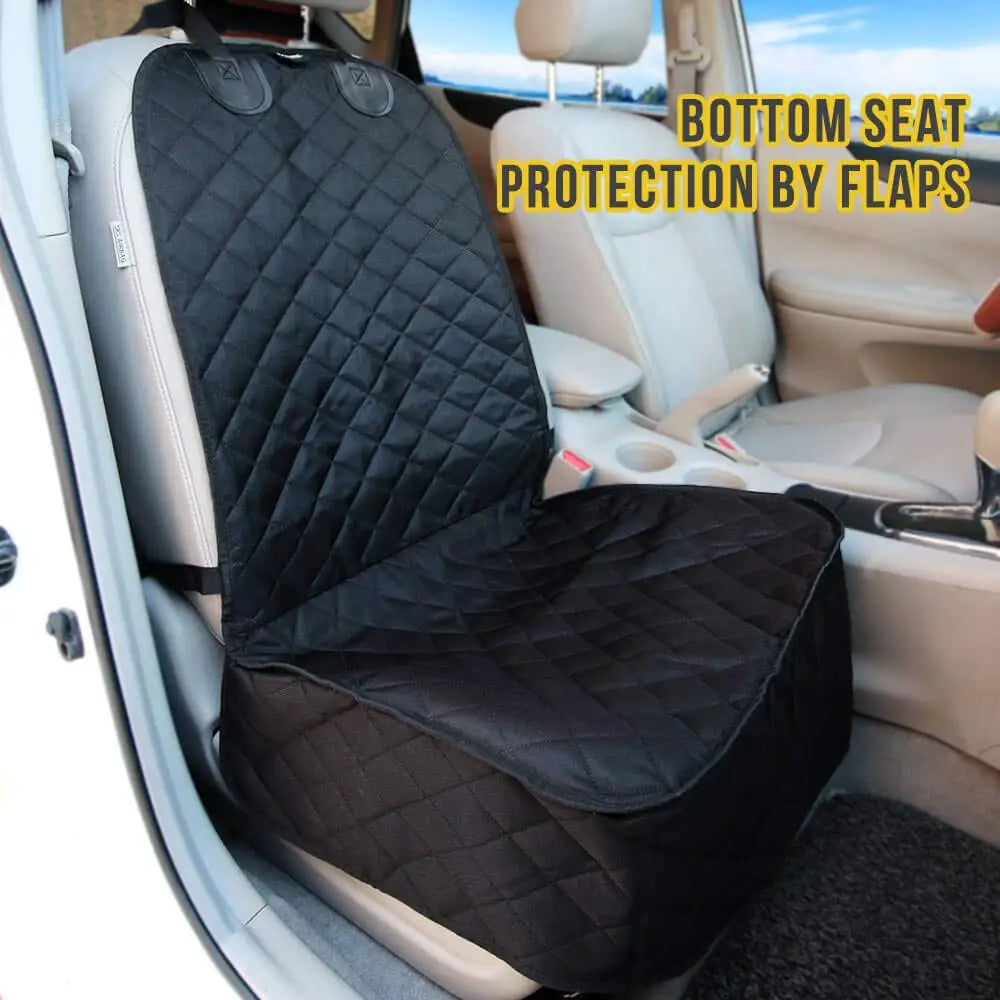 Dog Car Seat Cover 100 Percent Waterproof Pet Cat and Dog Carrier Mat for Cars Trucks and SUV Front Seat