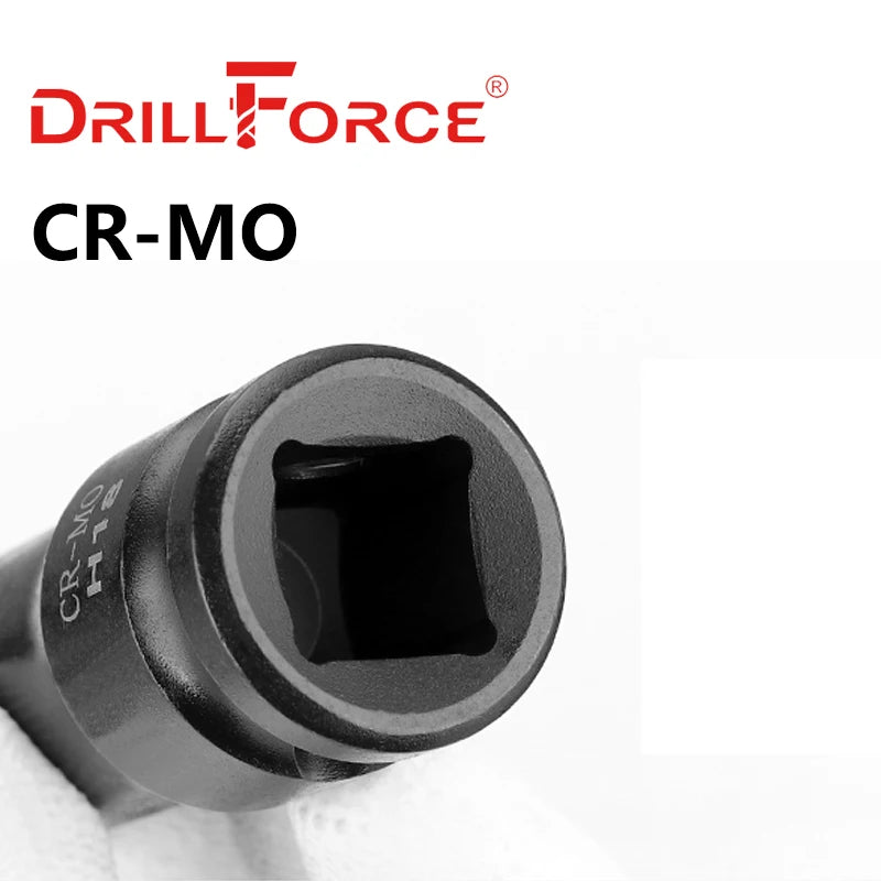 Drillforce 1/2" Drive Impact Spline Socket Bit Wrench Pneumatic Adapter M5/M6/M7/M8/M9/M10/M11/M12/M13/M14/M15/M16/M17/M18/M20