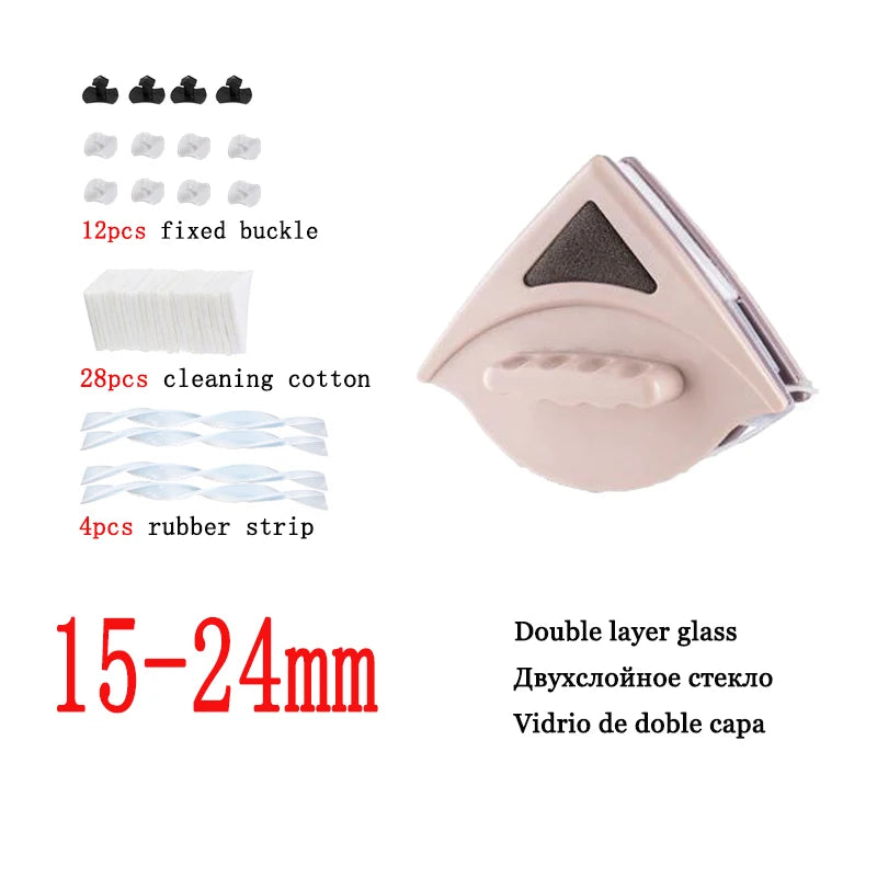 Magnetic Glass Brush Double Side Glass Cleaning Brush For Window Cleaning Household Cleaning Tool Magnetic Window Cleaner Brush