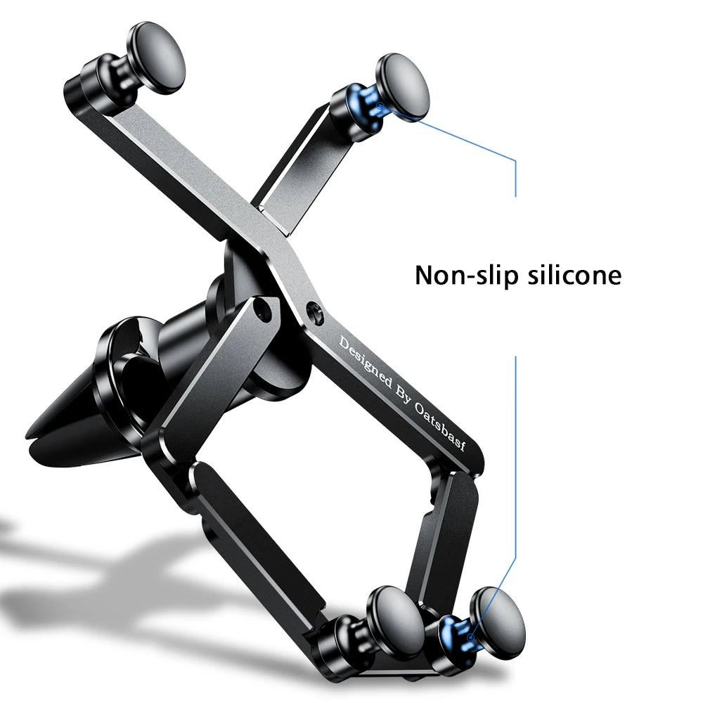 Oatsbasf Car Phone Holder Gravity Support GPS Air Vent Clip Mount For iPhone 13 12 Pro Max Xiaomi Redmi Samsung Cellphone Stand
