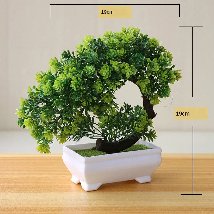 New Green Artificial Plants Bonsai Small Tree Grass Flower Potted Bonsai  Halloween Wedding Christmas Party Home office decor