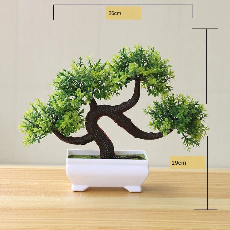 New Green Artificial Plants Bonsai Small Tree Grass Flower Potted Bonsai  Halloween Wedding Christmas Party Home office decor