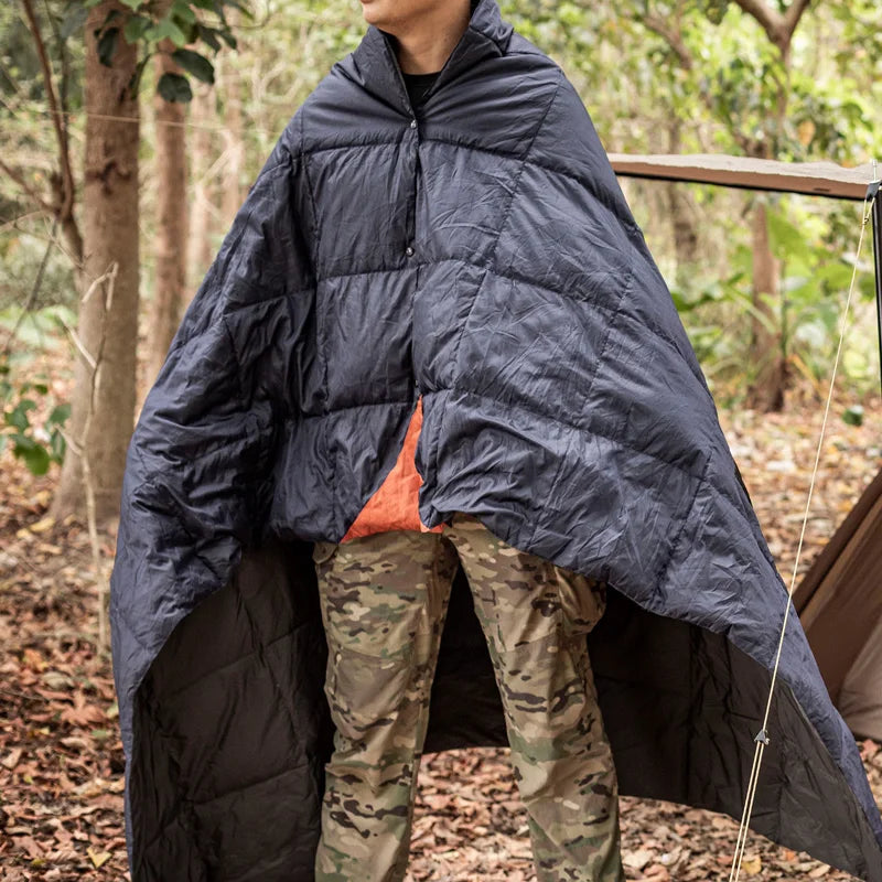 OneTigris Camping Blanket Foldable Travel Quilt For Outdoor Camping Hiking 3-season 1-person Fits 41°F-77°F(5°C-25°C)