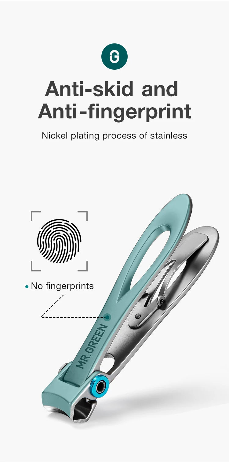 MR.GREEN Nail Clippers Stainless Steel Two Sizes Are Available Manicure Fingernail Cutter Thick Hard Toenail Scissors tools