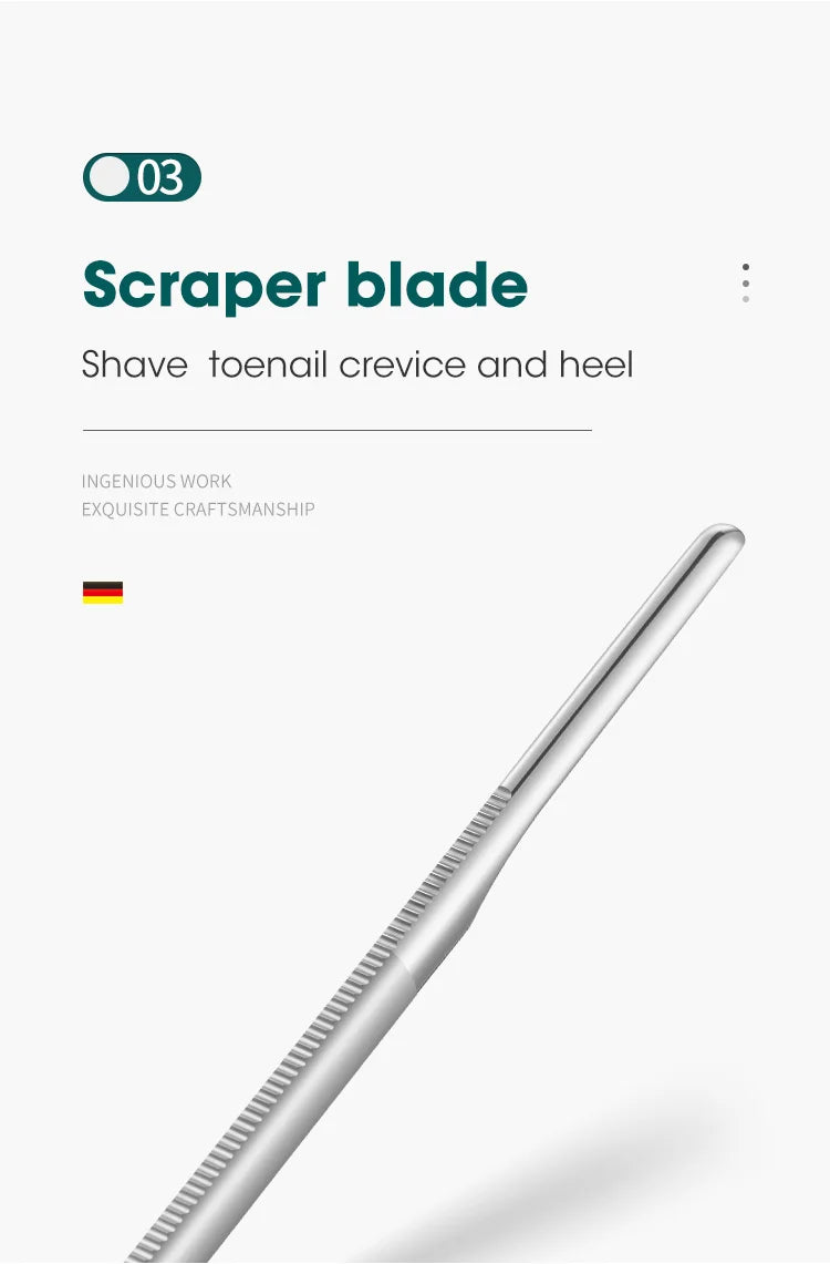 MR.GREEN Pedicure Knife Set Professional Ingrown Toenail Foot Care Tools Stainless Steel Nail Nippers Clipper Remover Kit