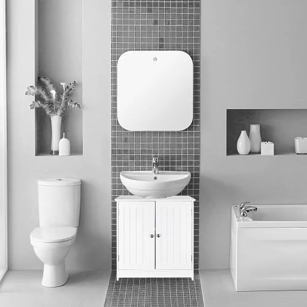 Bathroom Vanity Bath Sink Cabinet Pedestal Under Sink Storage with 2 Shelve New