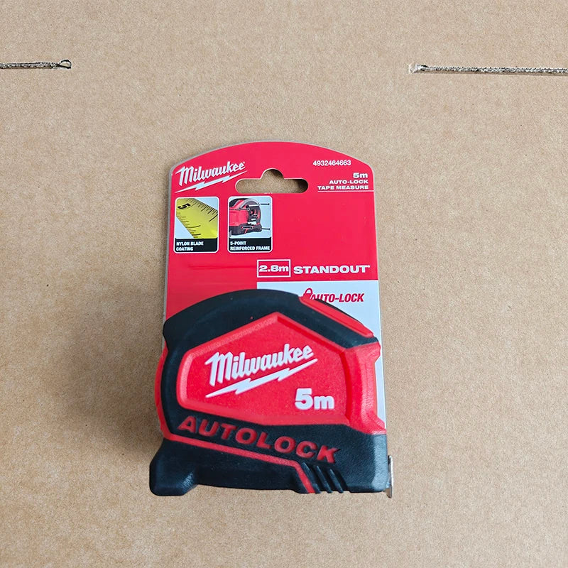 Milwaukee Tape Measure Series 5m/8m/10m AutoLock Magnetic Heavy Duty Measuring Tape for Construction Woodworking DIY